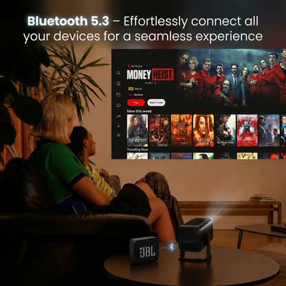 Zoomly® Pro Max Smart Projector