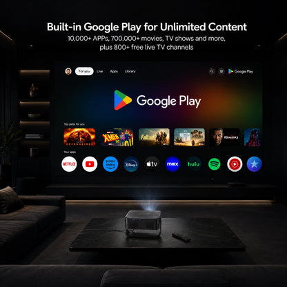 Zoomly Pro Ultra 2K Smart Projector