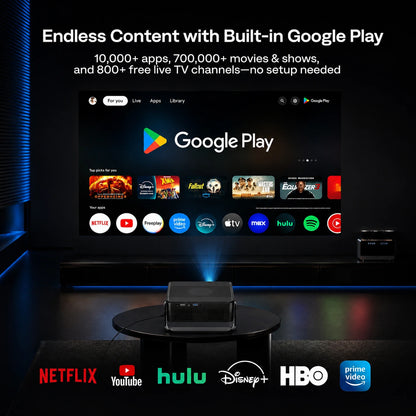 Zoomly® Pro Ultra 2K Smart Projector