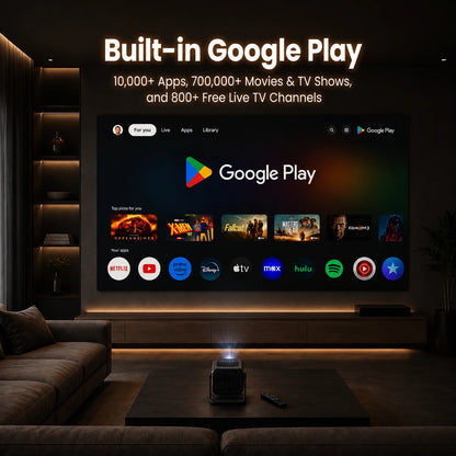 Zoomly® Pro Max Smart Projector