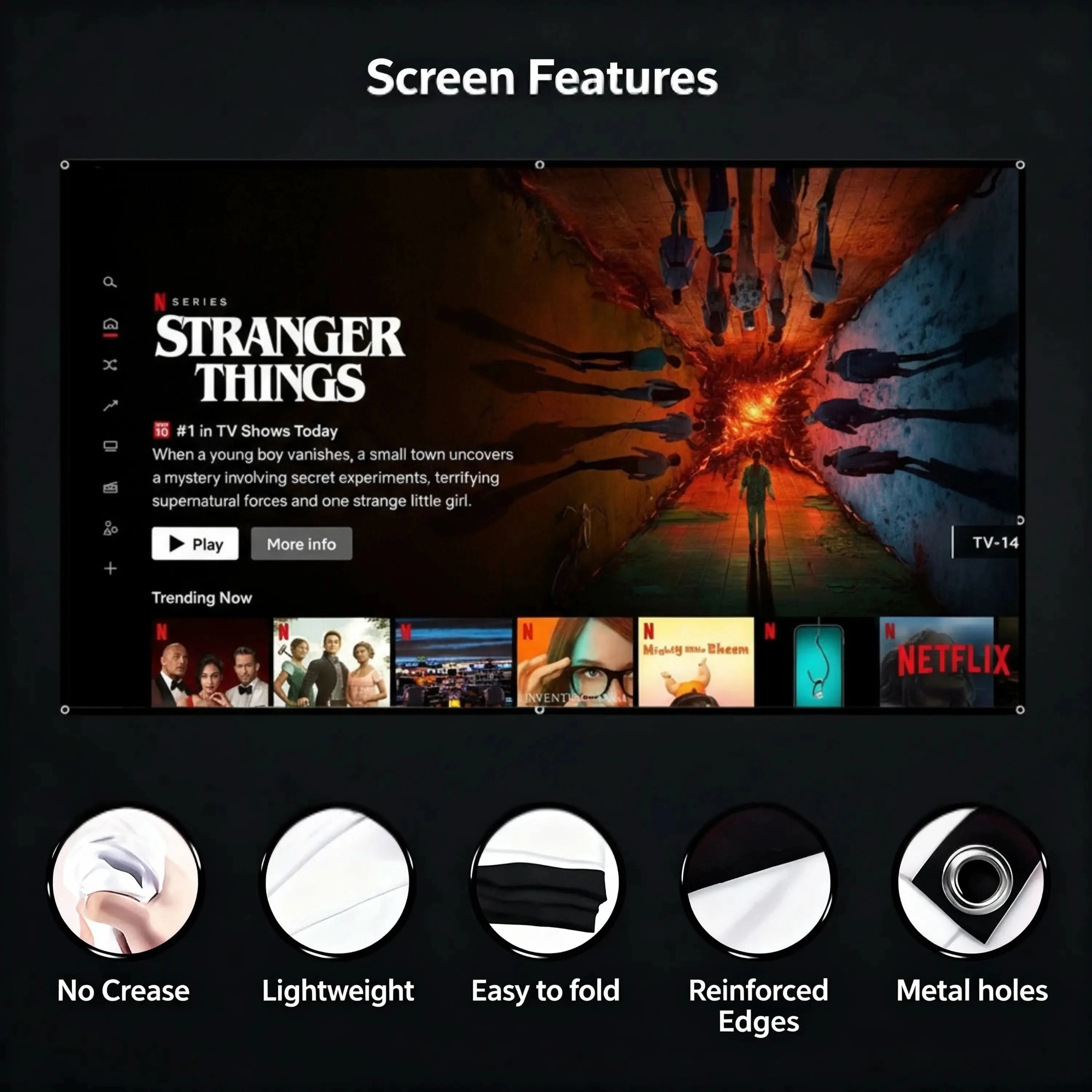 Portable Projection Screen 150"