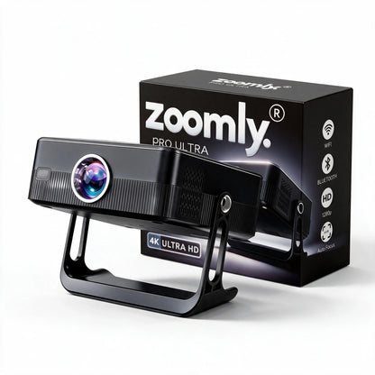 Zoomly® Pro Ultra 2K Smart Projector