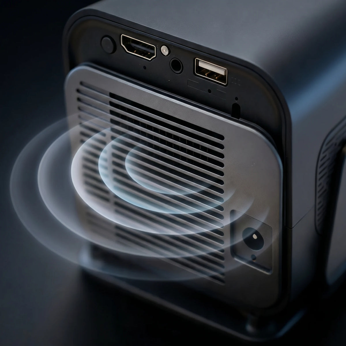 Built-in Stereo. <em><strong>Room-Filling.</strong></em>