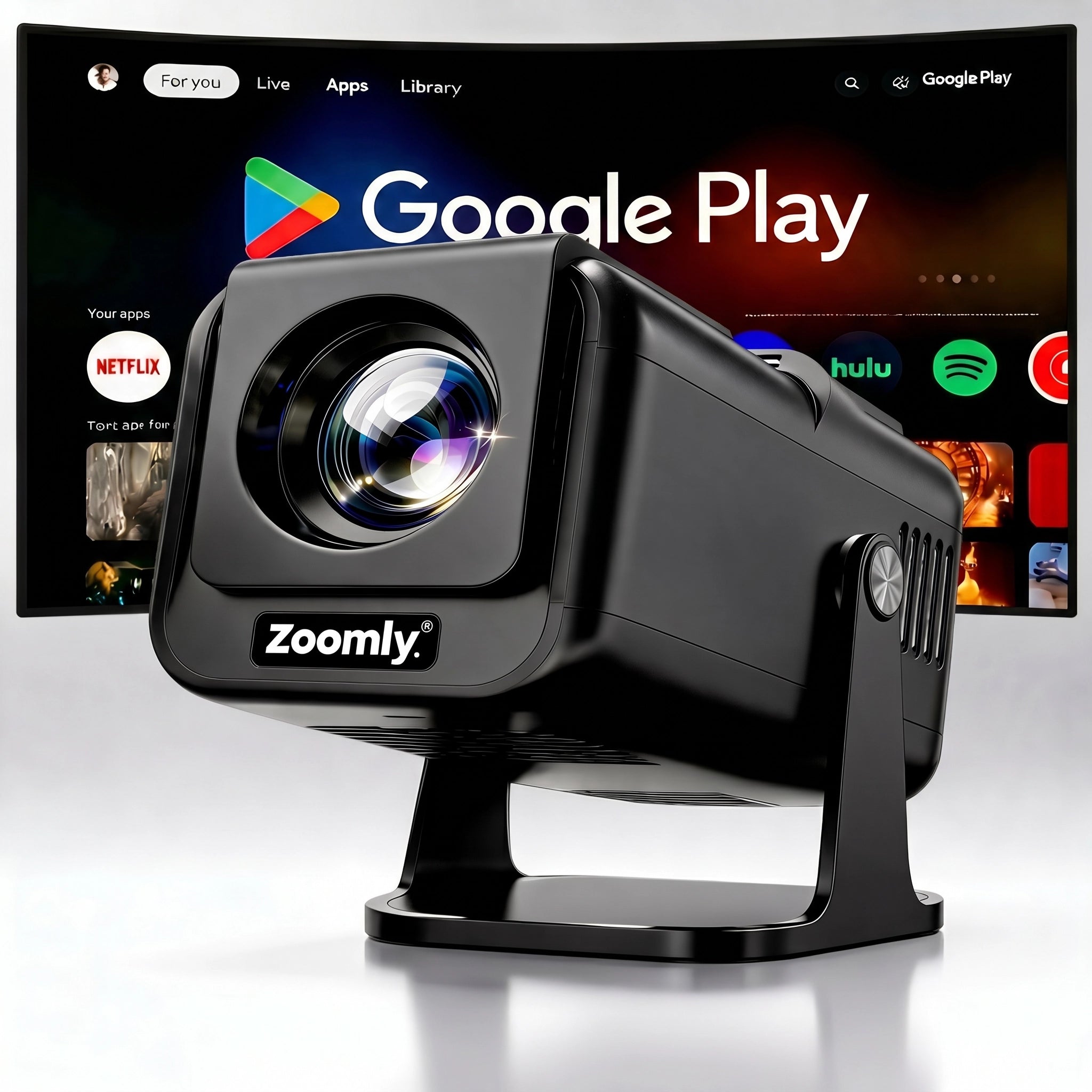 Zoomly® Pro Max Smart Projector