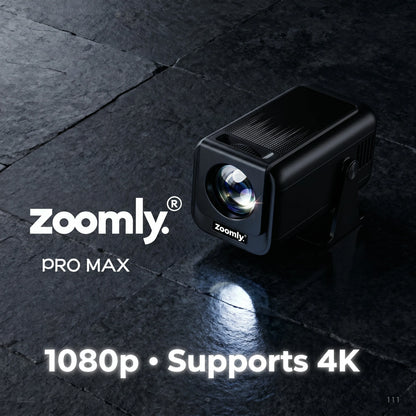 Zoomly® Pro Max Smart Projector