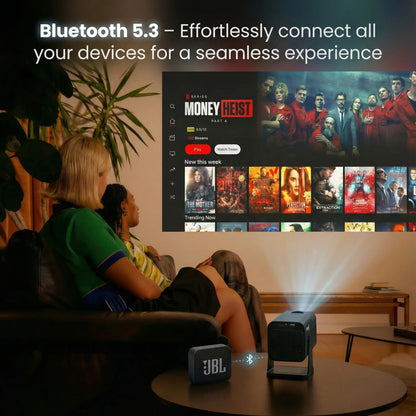 Zoomly® Pro Max Smart Projector