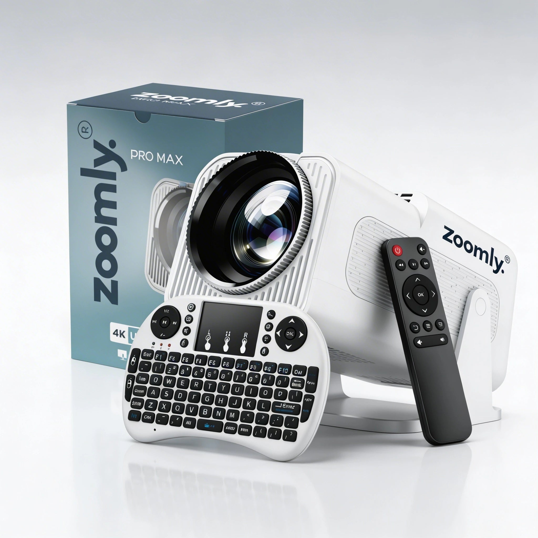 Zoomly® Pro Max Smart Projector