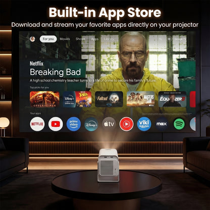 Zoomly® Pro Max Smart Projector