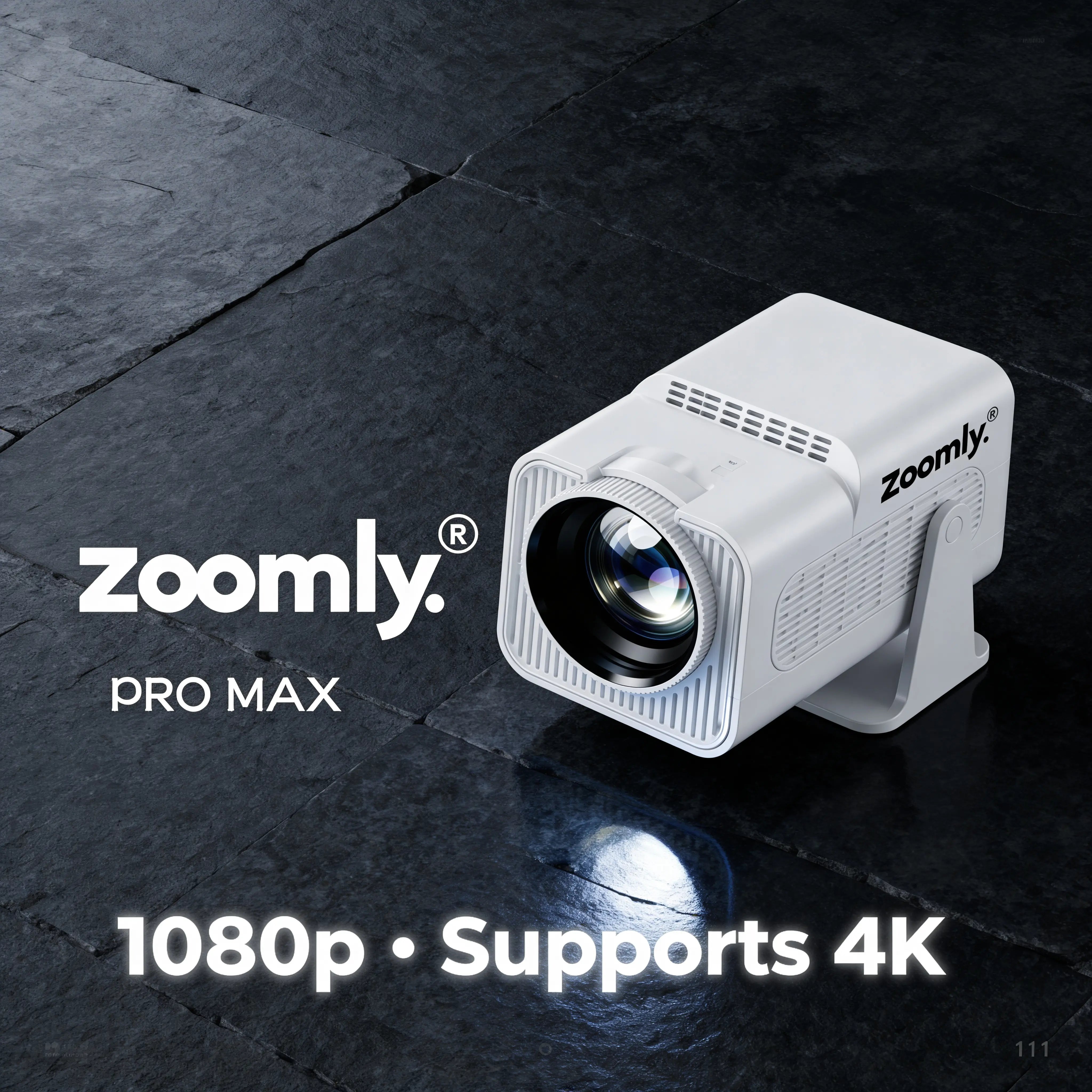 Zoomly® Pro Max Smart Projector