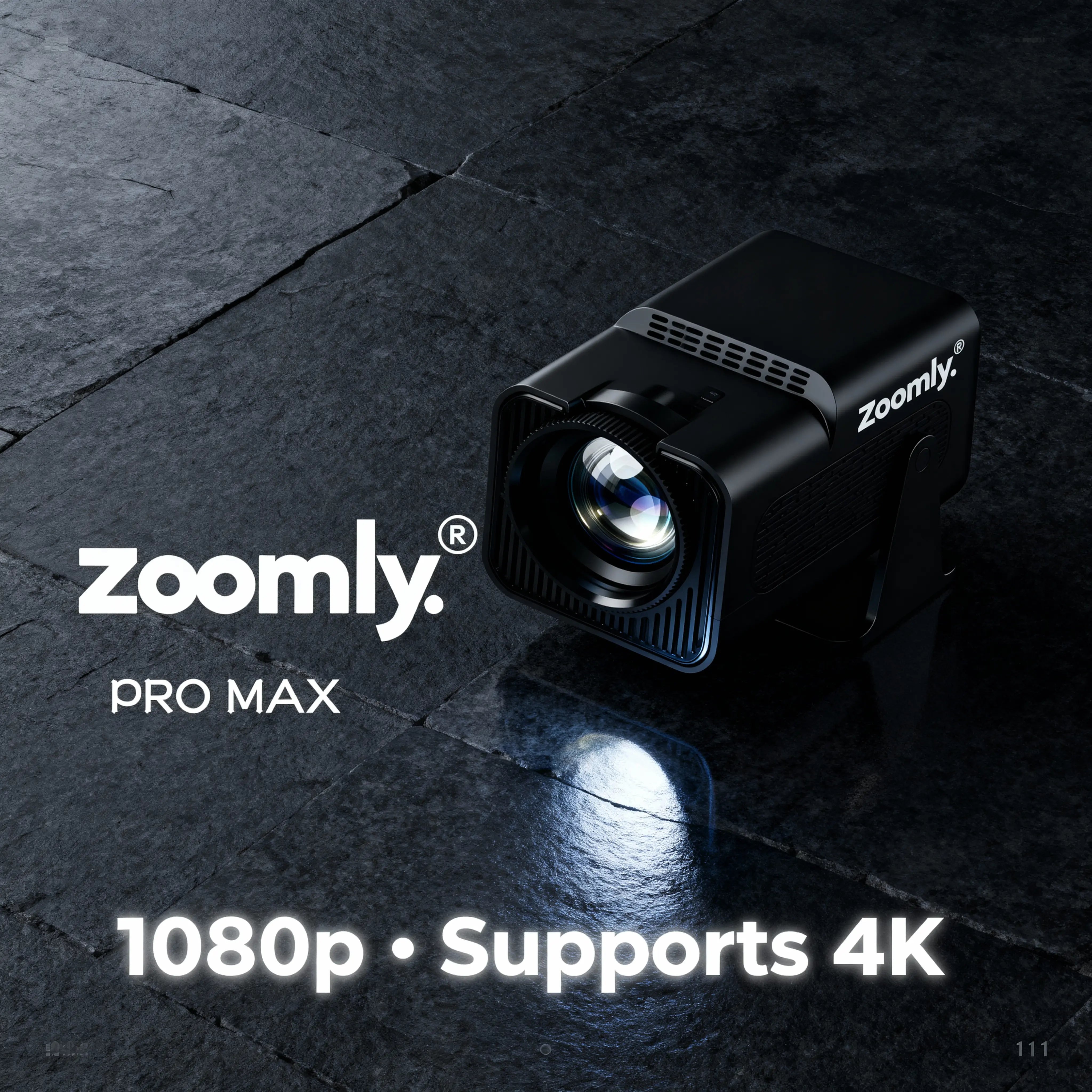 Zoomly® Pro Max Smart Projector
