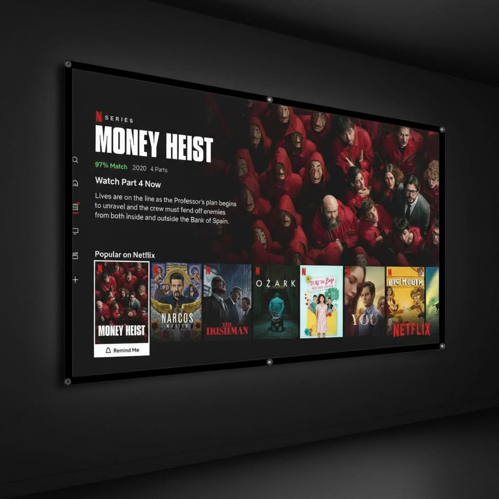 Portable Projection Screen 120 inch